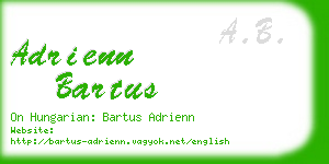 adrienn bartus business card